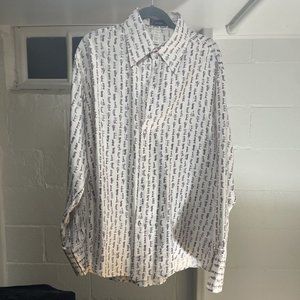 Versace Silk Shirt All Over Print 2000s VERY RARE 54